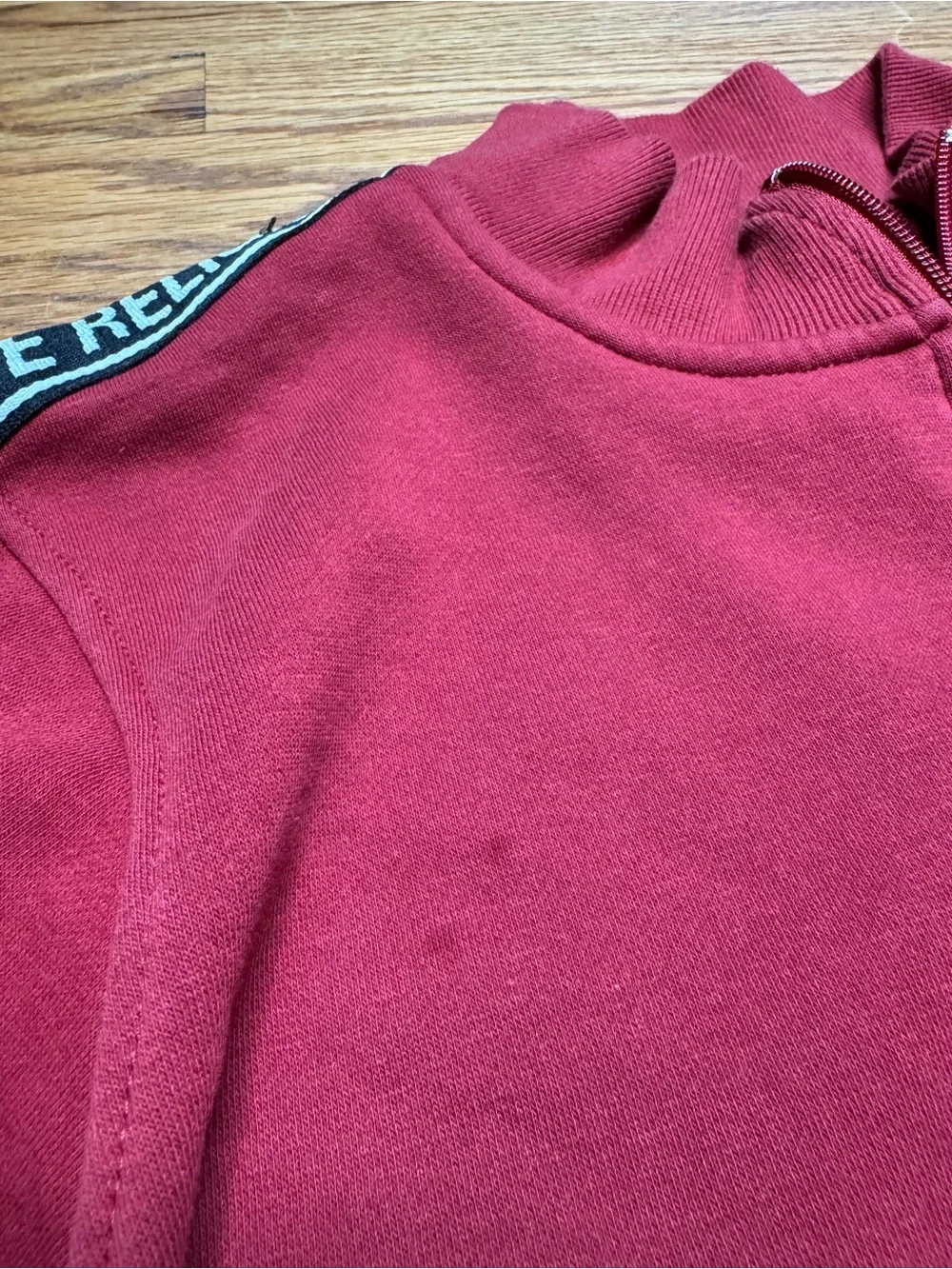 True Religion Zip Up Track Jacket Red Men’s Small Preowned 2000s